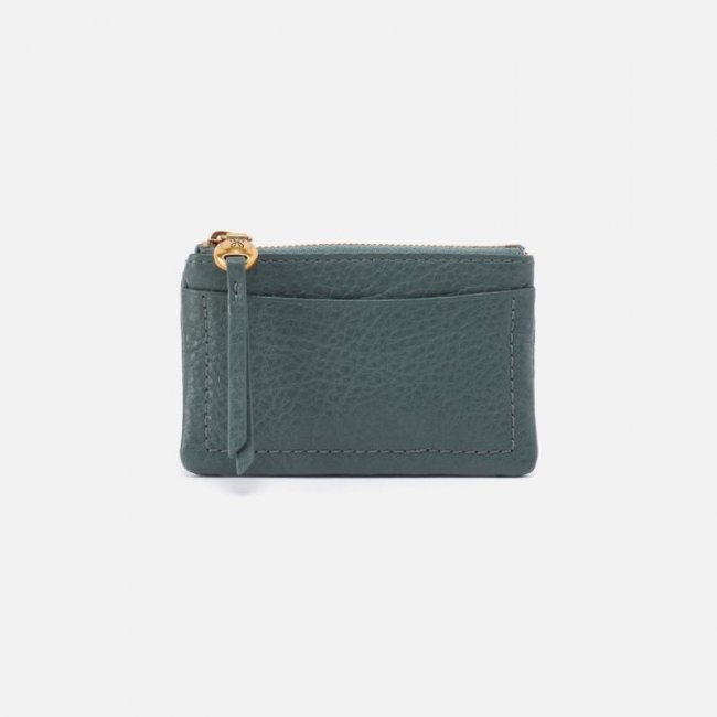Hobo Women's Lumen Card Case in Pebbled Leather - Sage Leaf | New Arrivals