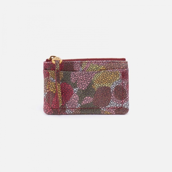 Hobo Women's Lumen Card Case in Printed Leather - Abstract Foliage | New Arrivals