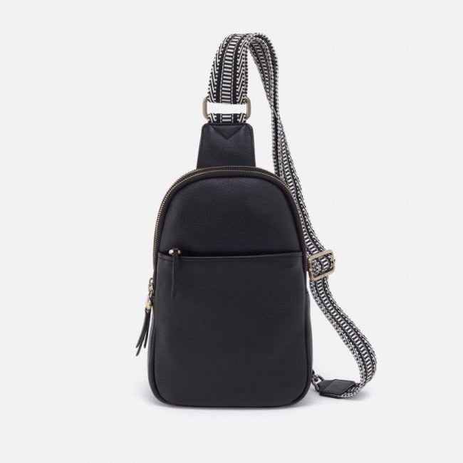 Hobo Women's Cass Sling in Pebbled Leather - Black | New Arrivals