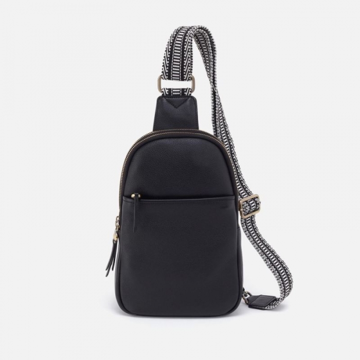 Hobo Women's Cass Sling in Pebbled Leather - Black | New Arrivals