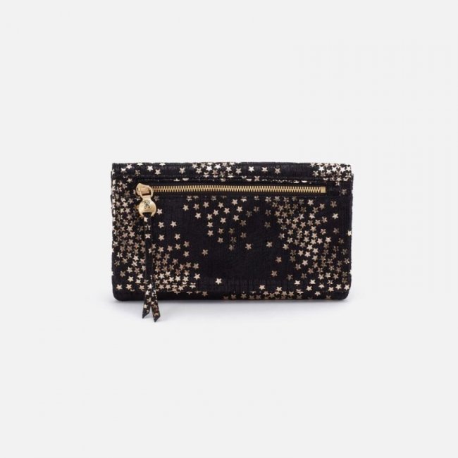 Hobo Women's Lumen Continental Wallet in Printed Leather - Shooting Stars | New Arrivals