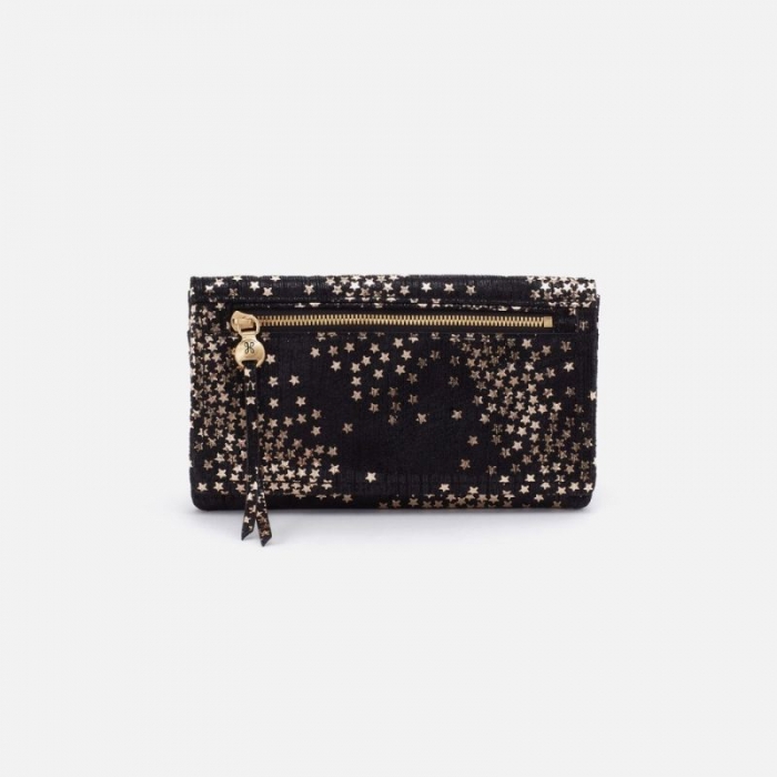 Hobo Women's Lumen Continental Wallet in Printed Leather - Shooting Stars | New Arrivals