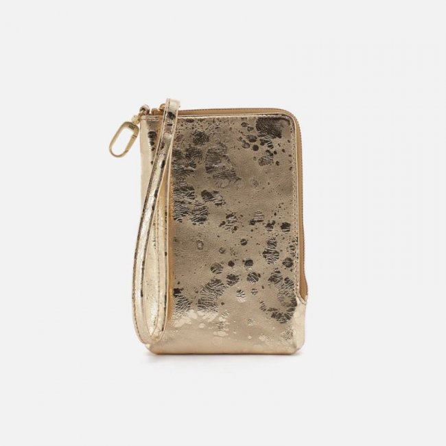Hobo Women's Spark Wristlet in Metallic Leather - Gilded Marble | New Arrivals