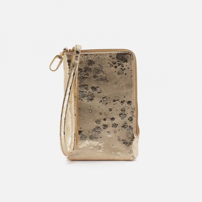 Hobo Women's Spark Wristlet in Metallic Leather - Gilded Marble | New Arrivals