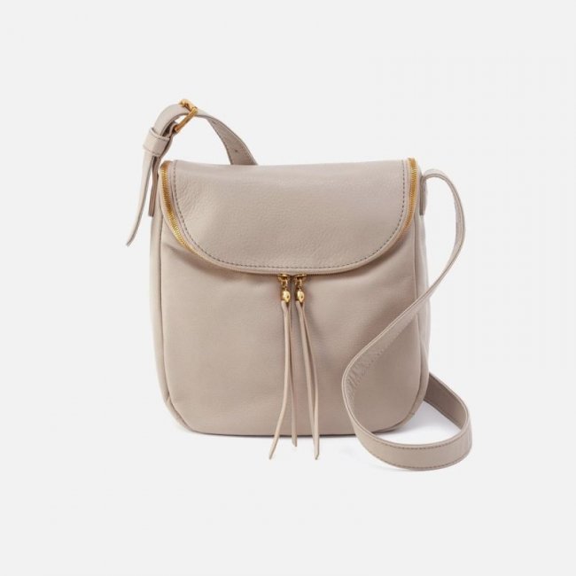 Hobo Women's Fern North-South Crossbody in Pebbled Leather - Taupe | New Arrivals