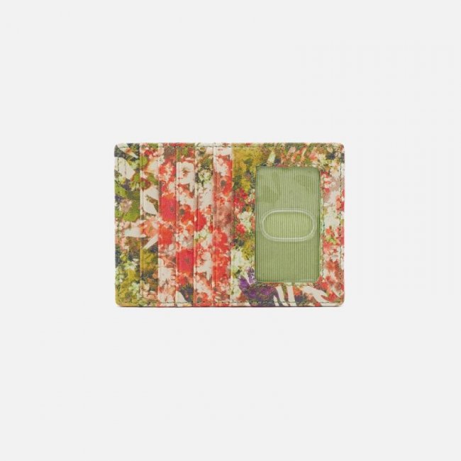 Hobo Women's Euro Slide Card Case in Printed Leather - Tropic Print | New Arrivals