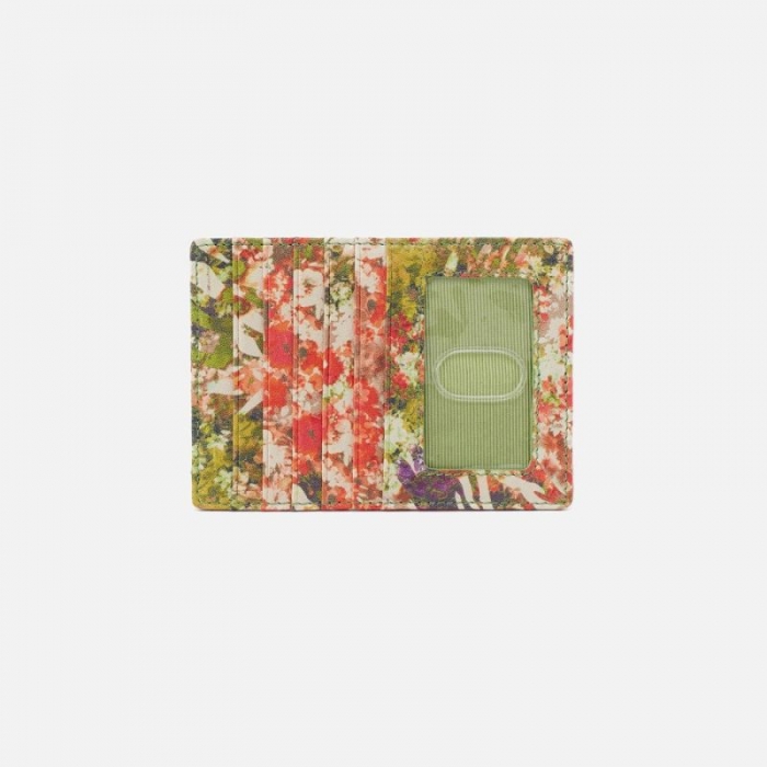 Hobo Women's Euro Slide Card Case in Printed Leather - Tropic Print | New Arrivals