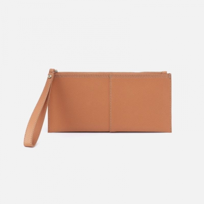 Hobo Women's Vida Large Pouch in Micro Pebbled Leather - Biscuit | New Arrivals