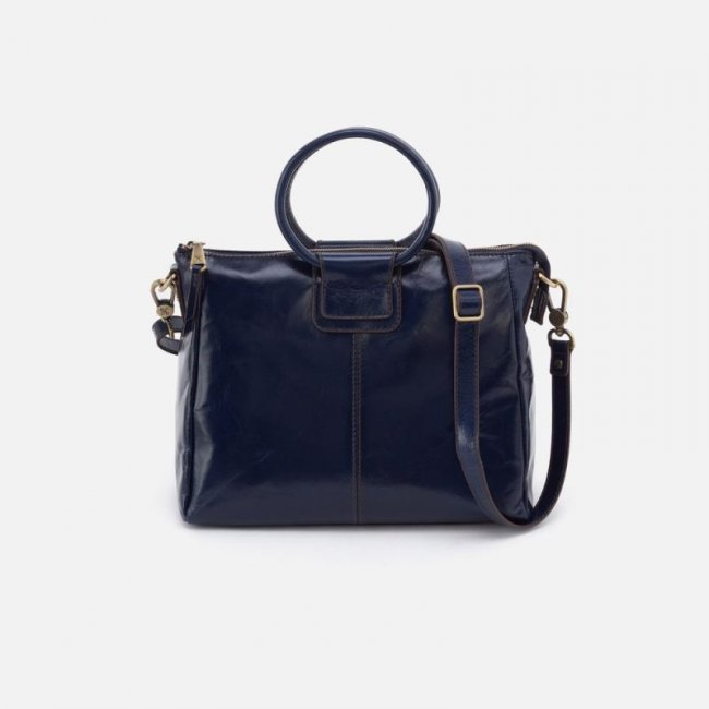 Hobo Women's Sheila Medium Satchel in Polished Leather - Nightshade | New Arrivals
