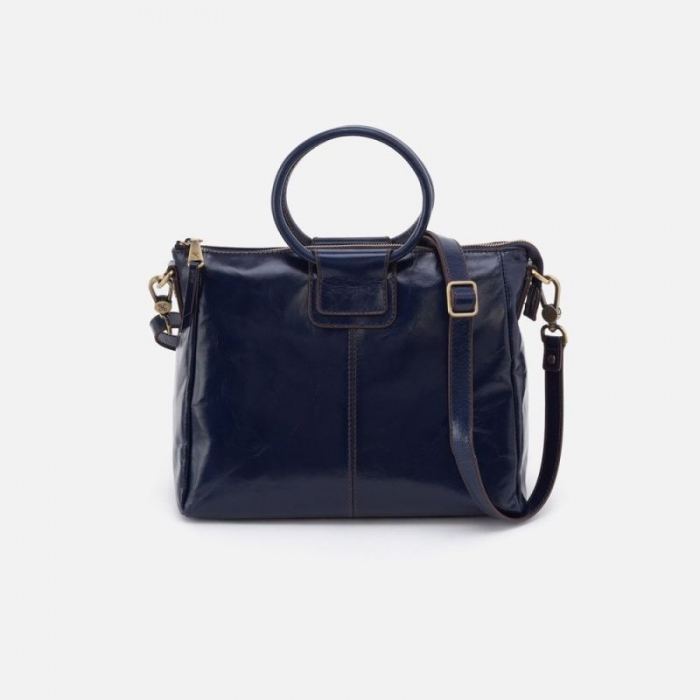 Hobo Women's Sheila Medium Satchel in Polished Leather - Nightshade | New Arrivals