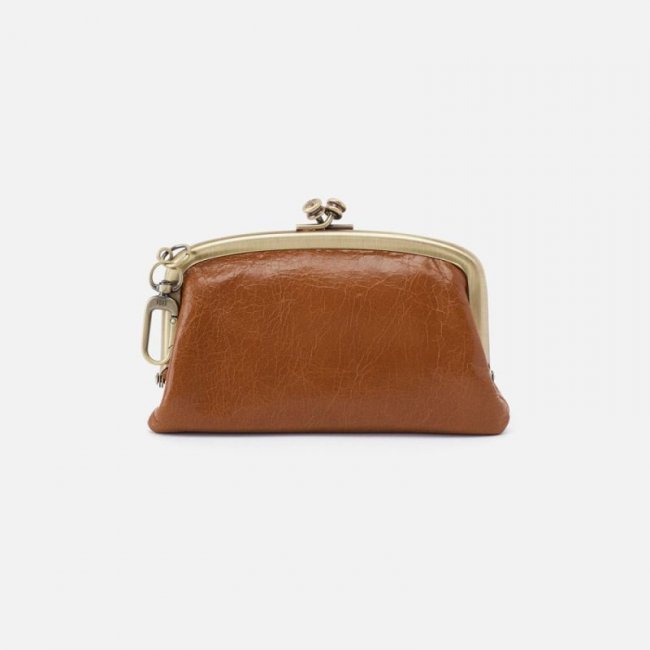 Hobo Women's Cheer Frame Pouch in Polished Leather - Truffle | New Arrivals