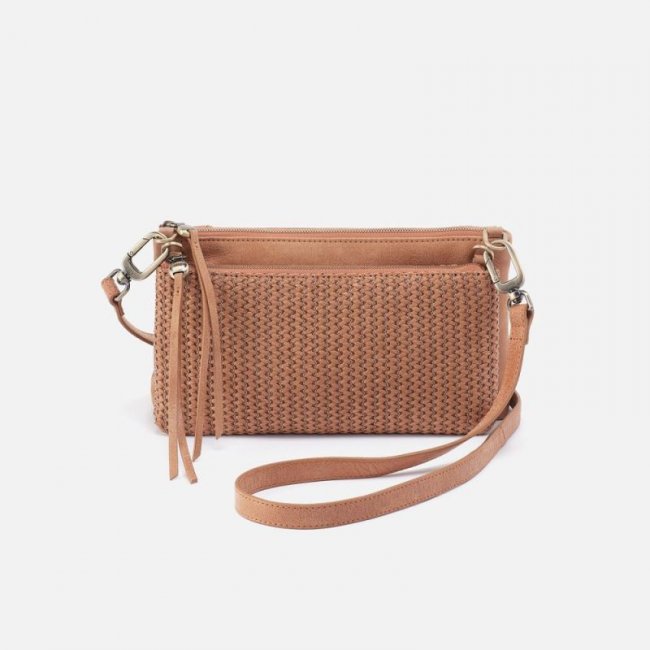 Hobo Women's Darcy Double Crossbody in Buffed Leather - Whiskey | New Arrivals