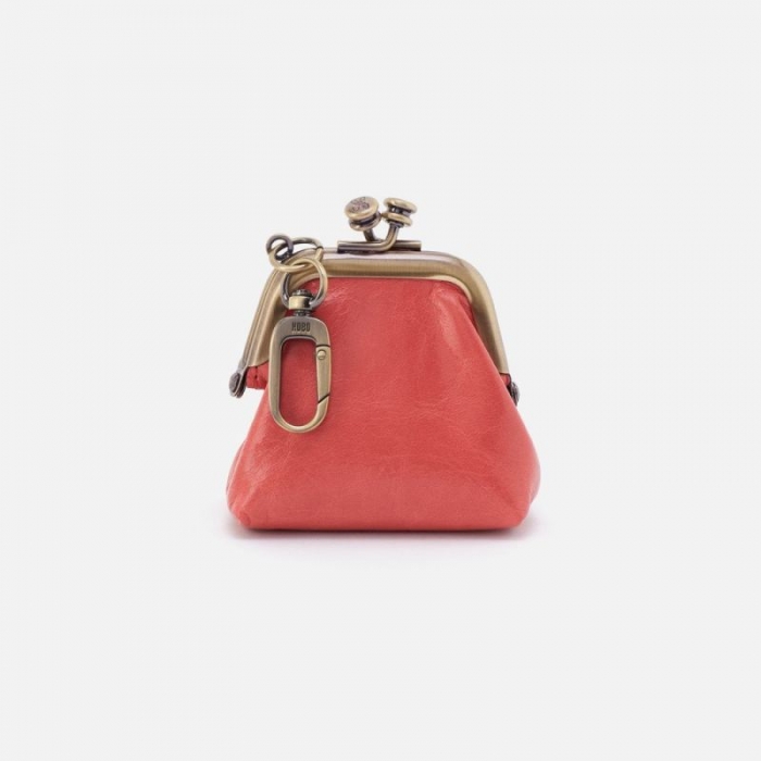 Hobo Women's Run Frame Pouch in Polished Leather - Cherry Blossom | New Arrivals
