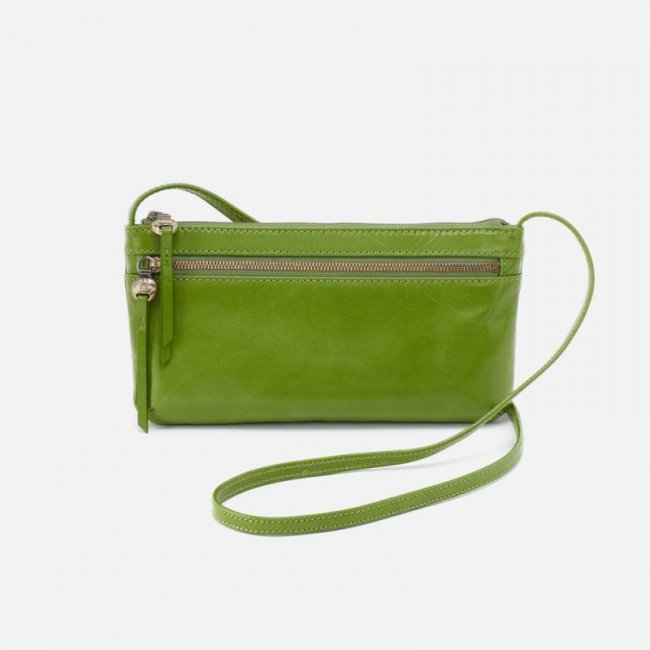 Hobo Women's Cara Crossbody in Polished Leather - Garden Green | New Arrivals