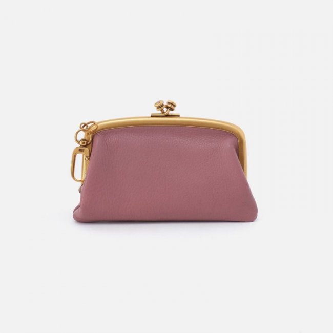 Hobo Women's Cheer Frame Pouch in Pebbled Leather - Mauve | New Arrivals