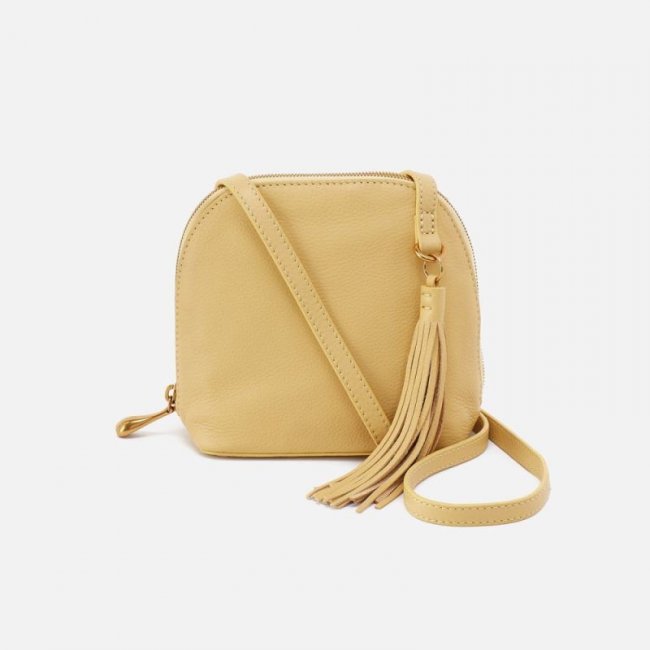 Hobo Women's Nash Crossbody in Pebbled Leather - Flax | New Arrivals