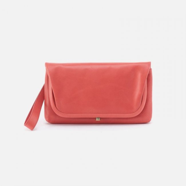 Hobo Women's Lauren Wristlet in Polished Leather - Cherry Blossom | New Arrivals