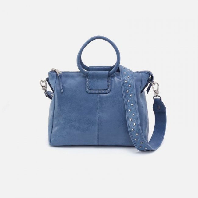 Hobo Women's Sheila Medium Satchel in Buffed Leather - Azure | New Arrivals