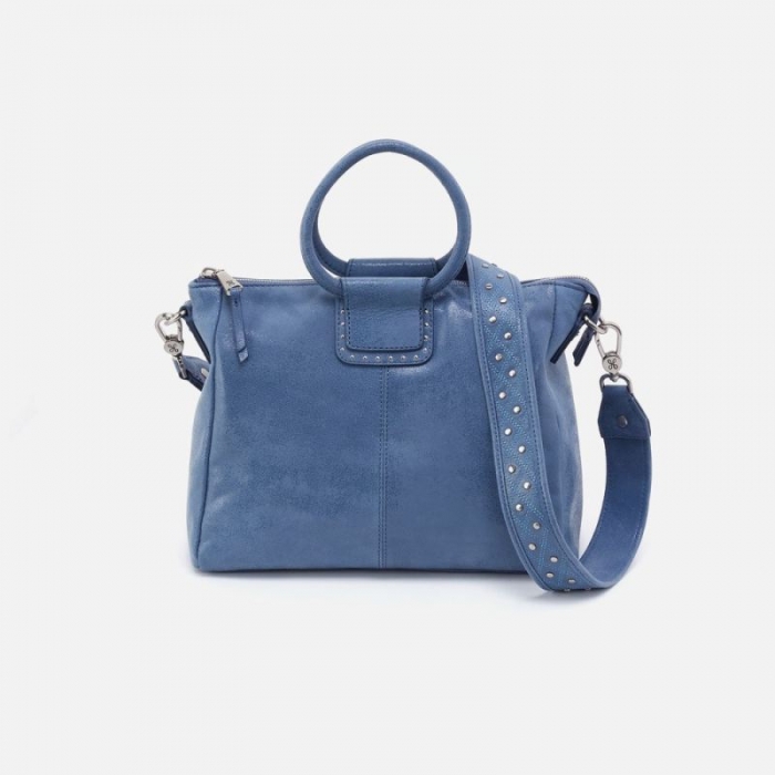 Hobo Women's Sheila Medium Satchel in Buffed Leather - Azure | New Arrivals