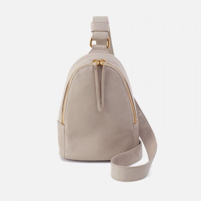 Hobo Women's Fern Sling in Pebbled Leather - Taupe | New Arrivals