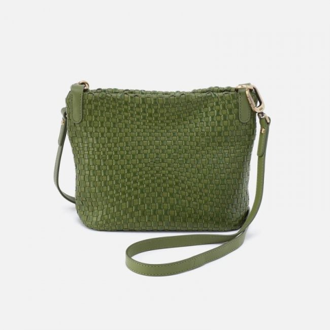 Hobo Women's Bolder Convertible Crossbody in Wave Weave Leather - Sweet Basil | New Arrivals