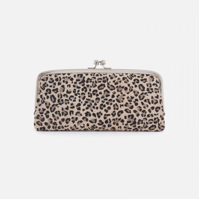 Hobo Women's Cora Large Frame Wallet in Printed Leather - Mini Leopard | New Arrivals