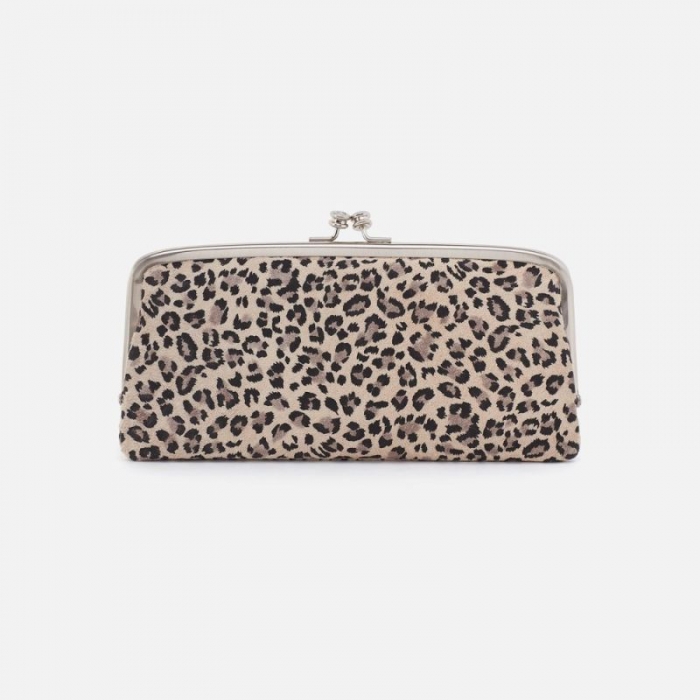 Hobo Women's Cora Large Frame Wallet in Printed Leather - Mini Leopard | New Arrivals