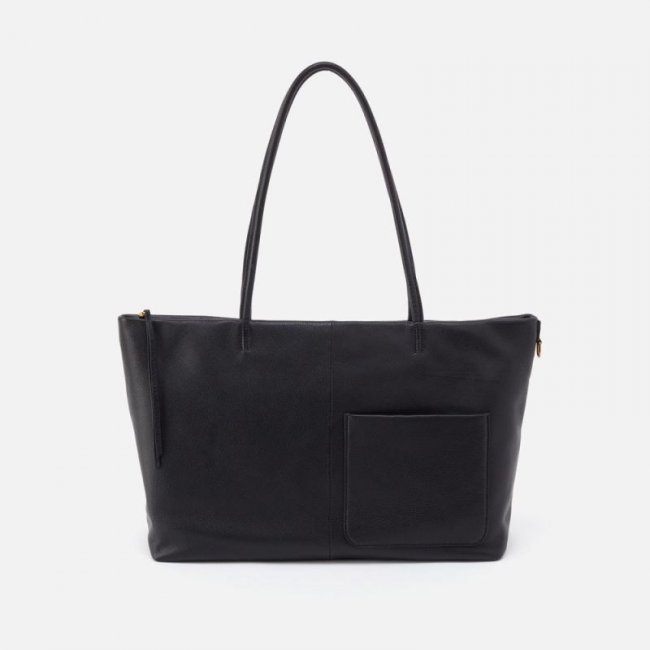 Hobo Women's Tripp East-West Tote in Pebbled Leather - Black | New Arrivals