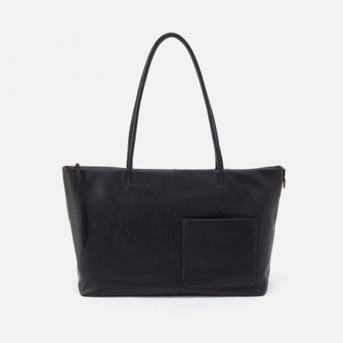 Hobo Women's Tripp East-West Tote in Pebbled Leather - Black | New Arrivals