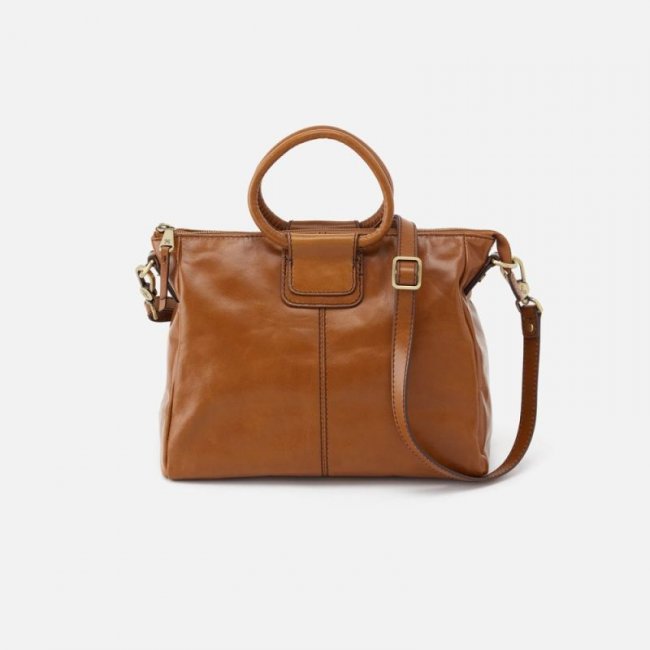 Hobo Women's Sheila Medium Satchel in Polished Leather - Truffle | New Arrivals
