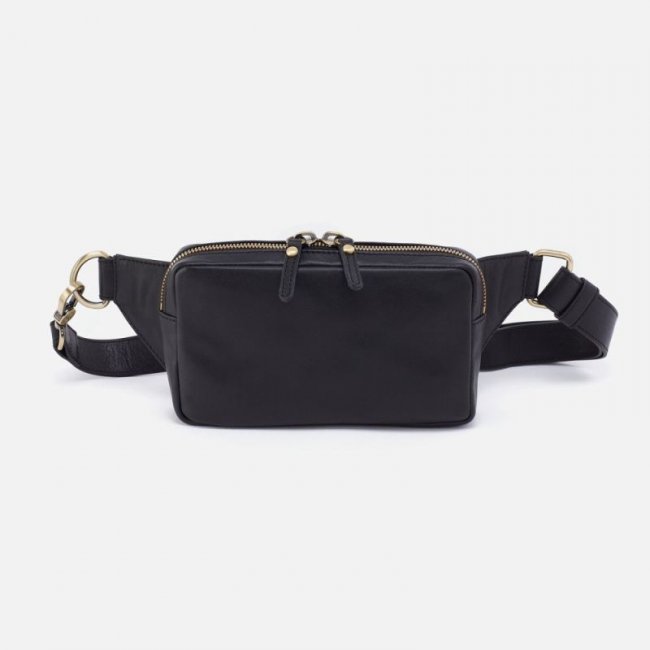 Hobo Women's Men's Sling in Silk Napa Leather - Black | New Arrivals