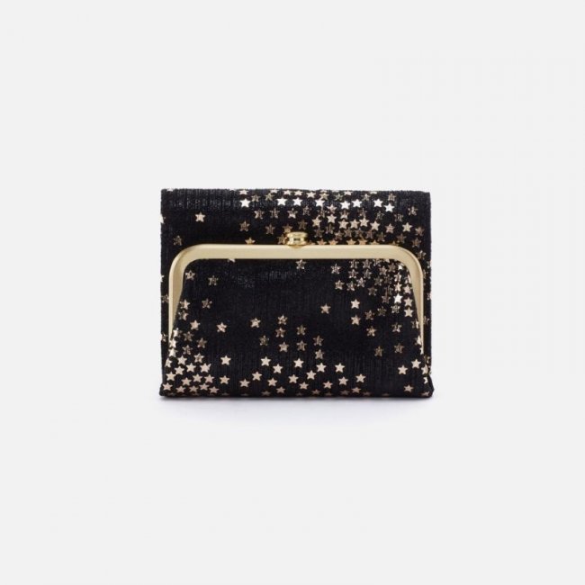 Hobo Women's Robin Compact Wallet in Printed Leather - Shooting Stars | New Arrivals