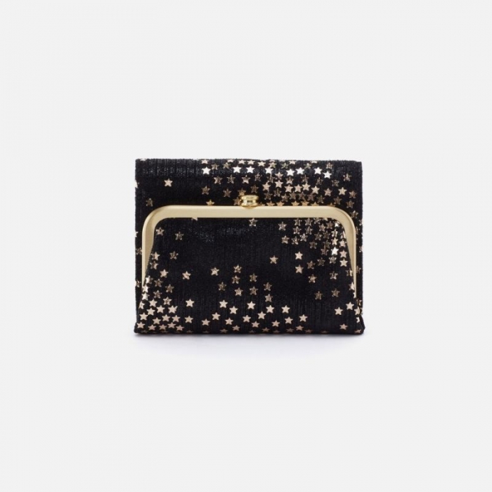 Hobo Women's Robin Compact Wallet in Printed Leather - Shooting Stars | New Arrivals