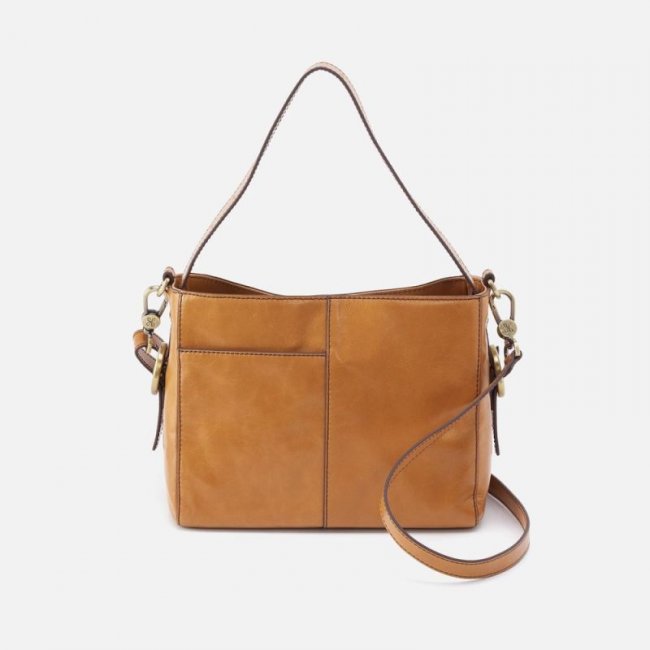 Hobo Women's Render Small Crossbody in Polished Leather - Natural | New Arrivals