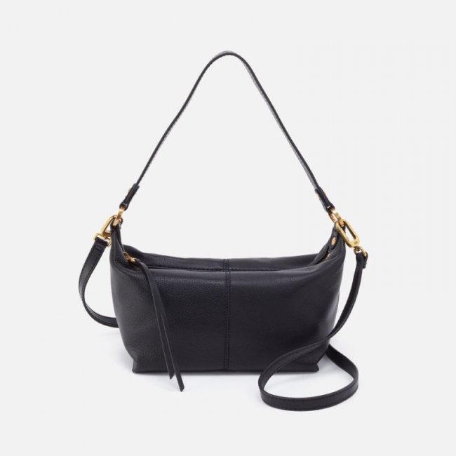 Hobo Women's Laguna Crossbody in Pebbled Leather - Black | New Arrivals