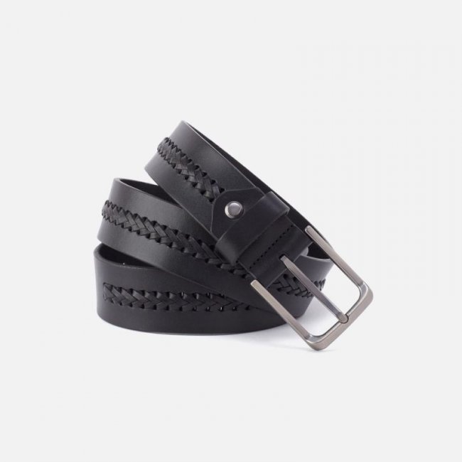 Hobo Women's Black Navigator Belt in Aston Leather - 36 | New Arrivals