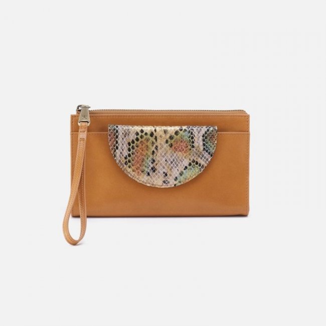 Hobo Women's Zenith Wristlet in Mixed Leathers - Natural | New Arrivals