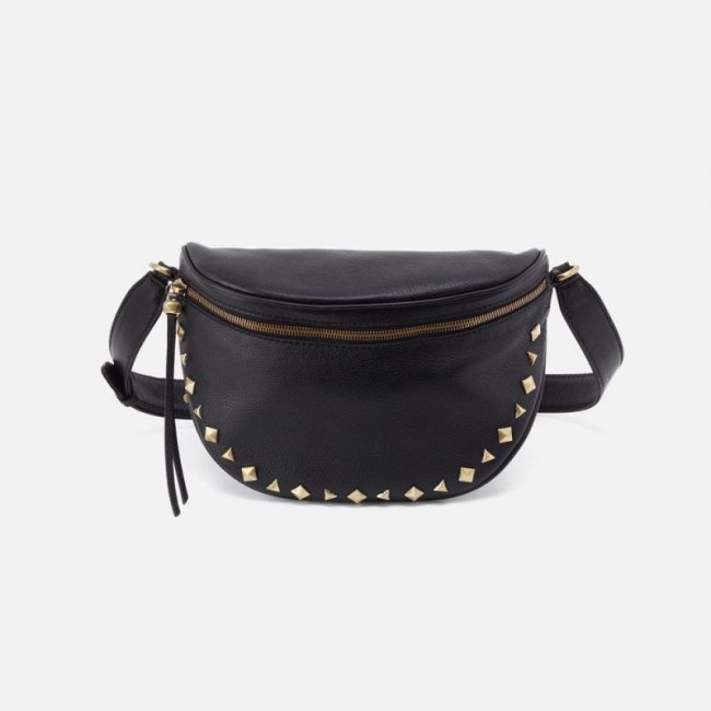 Hobo Women's Juno Belt Bag in Pebbled Leather - Black | New Arrivals