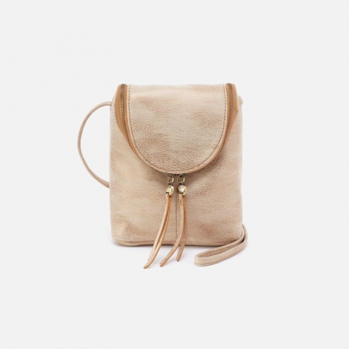Hobo Women's Fern Crossbody in Metallic Leather - Gold Leaf | New Arrivals