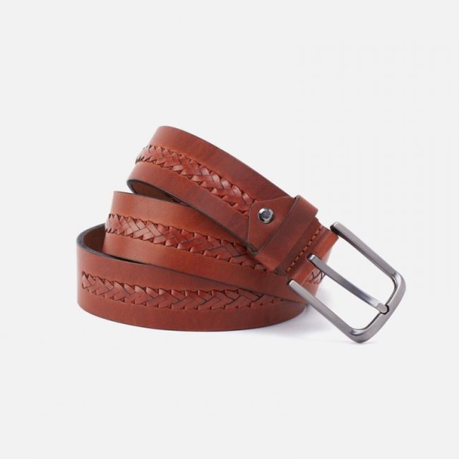 Hobo Women's Cognac Navigator Belt in Aston Leather - 38 | New Arrivals