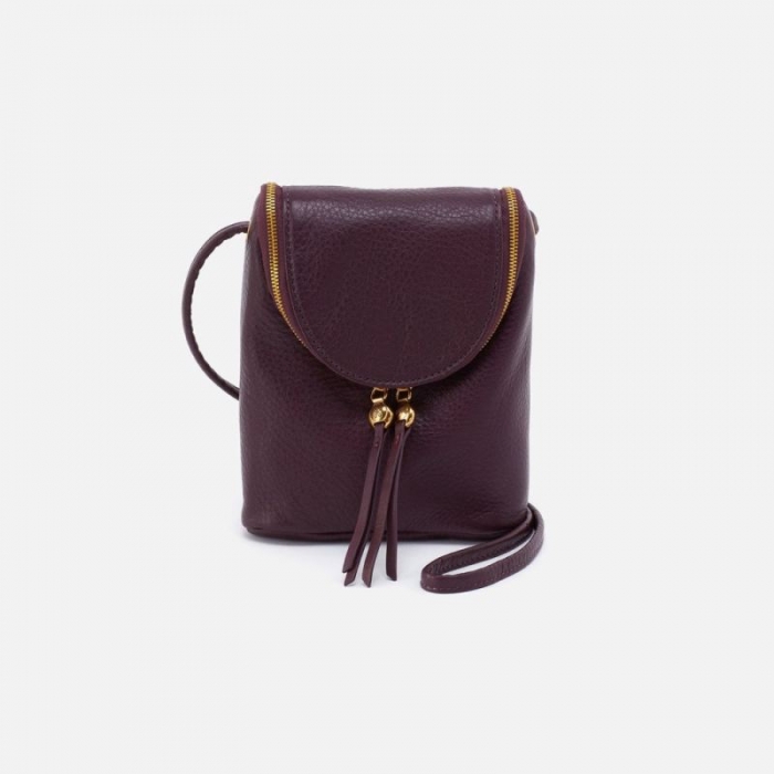 Hobo Women's Fern Crossbody in Pebbled Leather - Ruby Wine | New Arrivals