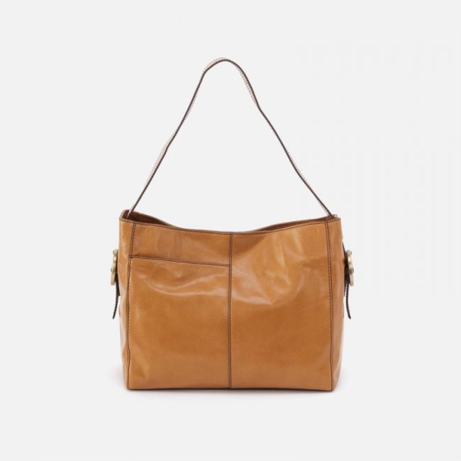 Hobo Women's Render Shoulder Bag in Polished Leather - Natural | New Arrivals