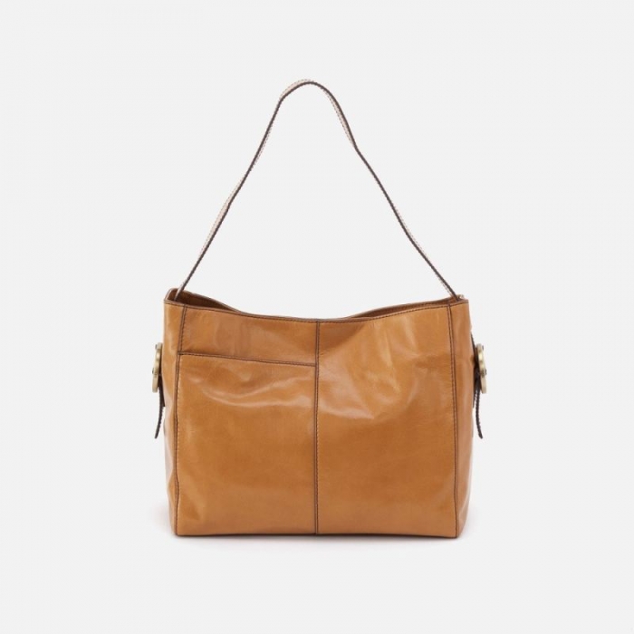 Hobo Women's Render Shoulder Bag in Polished Leather - Natural | New Arrivals