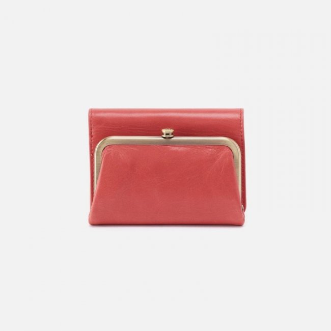 Hobo Women's Robin Compact Wallet in Polished Leather - Cherry Blossom | New Arrivals