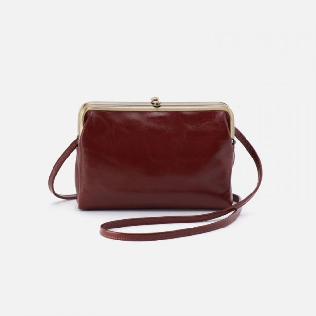 Hobo Women's Lauren Crossbody in Polished Leather - Henna | New Arrivals