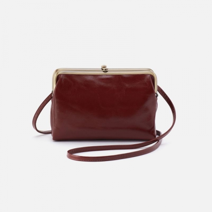 Hobo Women's Lauren Crossbody in Polished Leather - Henna | New Arrivals