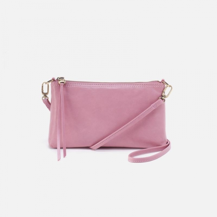 Hobo Women's Darcy Crossbody in Polished Leather - Lilac Rose | New Arrivals