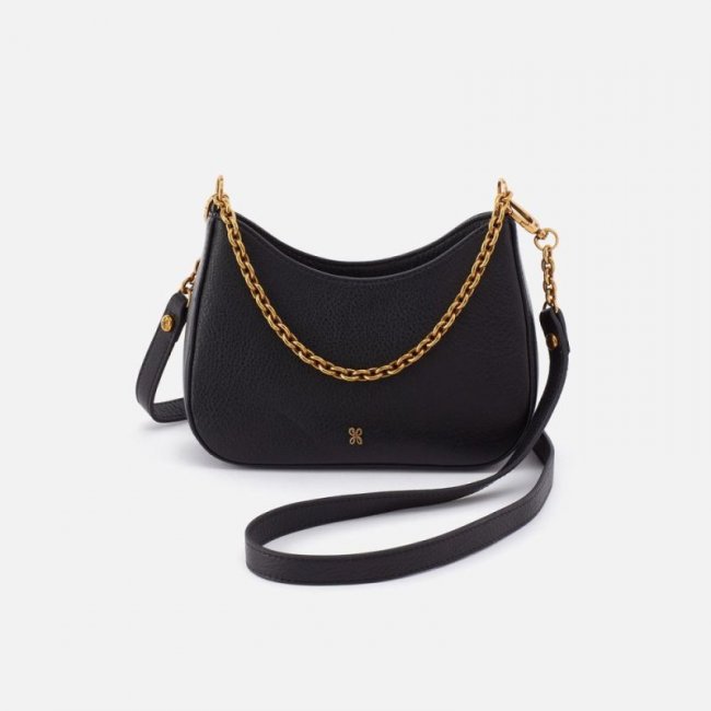 Hobo Women's Rosa Crossbody in Pebbled Leather - Black | New Arrivals