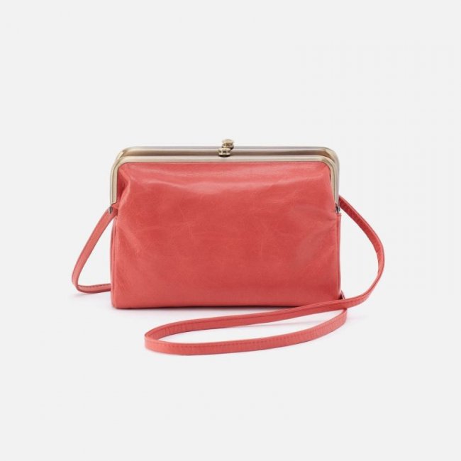 Hobo Women's Lauren Crossbody in Polished Leather - Cherry Blossom | New Arrivals