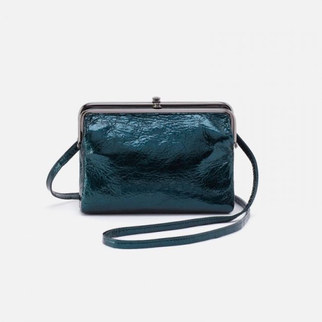 Hobo Women's Lauren Crossbody in Patent Leather - Spruce Patent | New Arrivals
